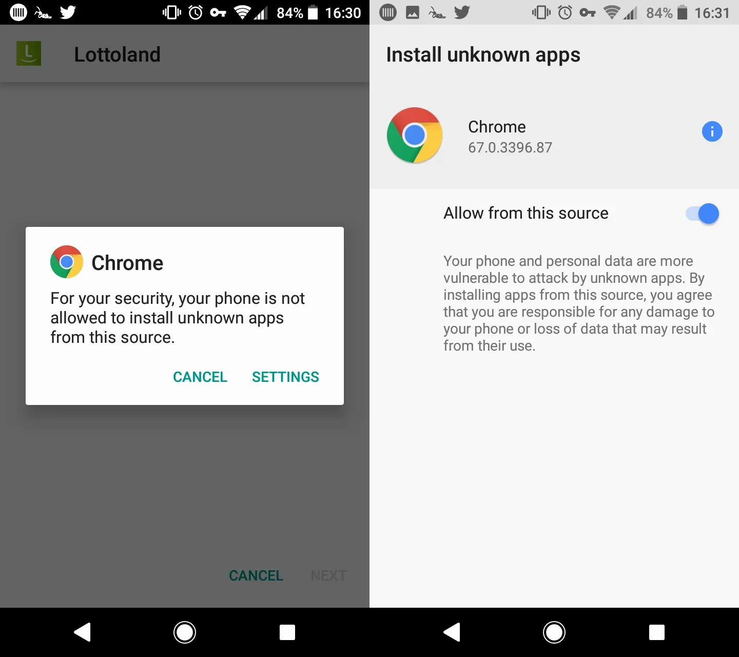 Android Installation Screenshots